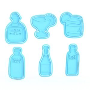 Alcohol Cookie Cutter Set Of 6
