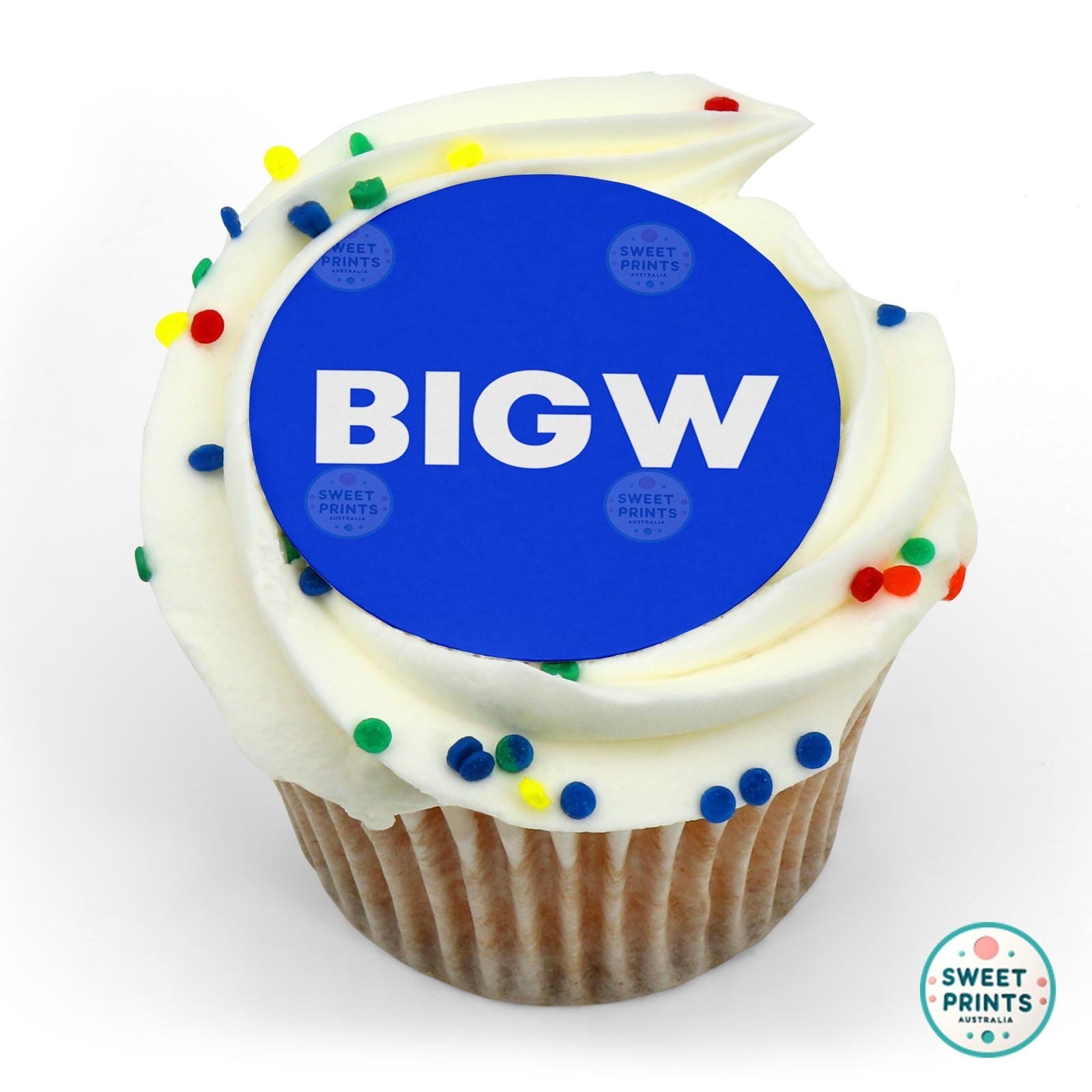Big W Logo edible cake topper
