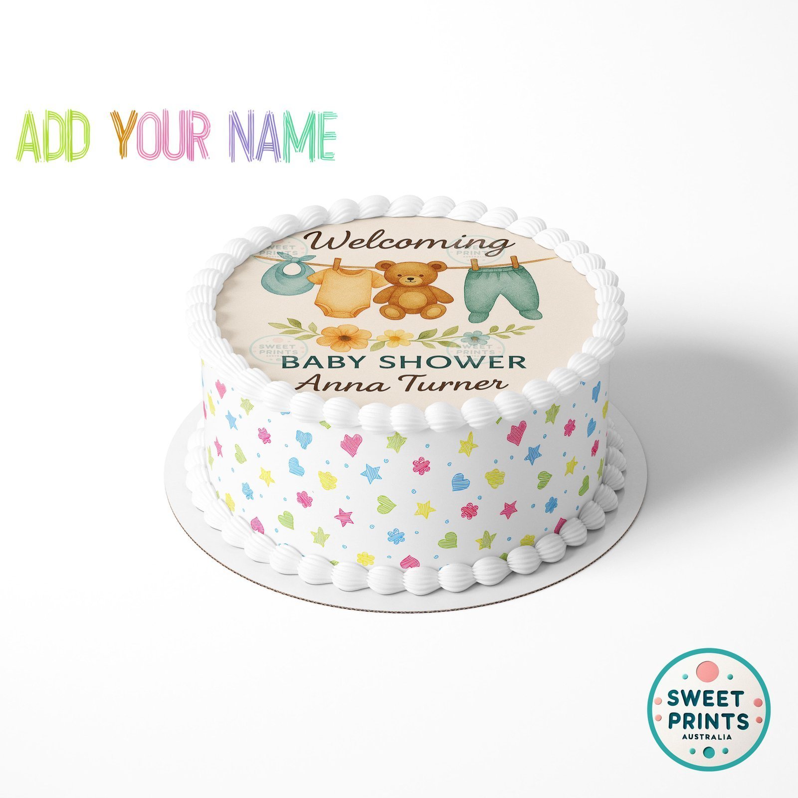 baby shower invitation with teddy bear o - Image 2