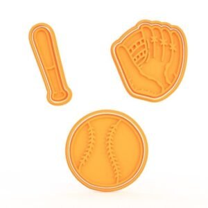 Baseball Cookie Cutter Set Of 3