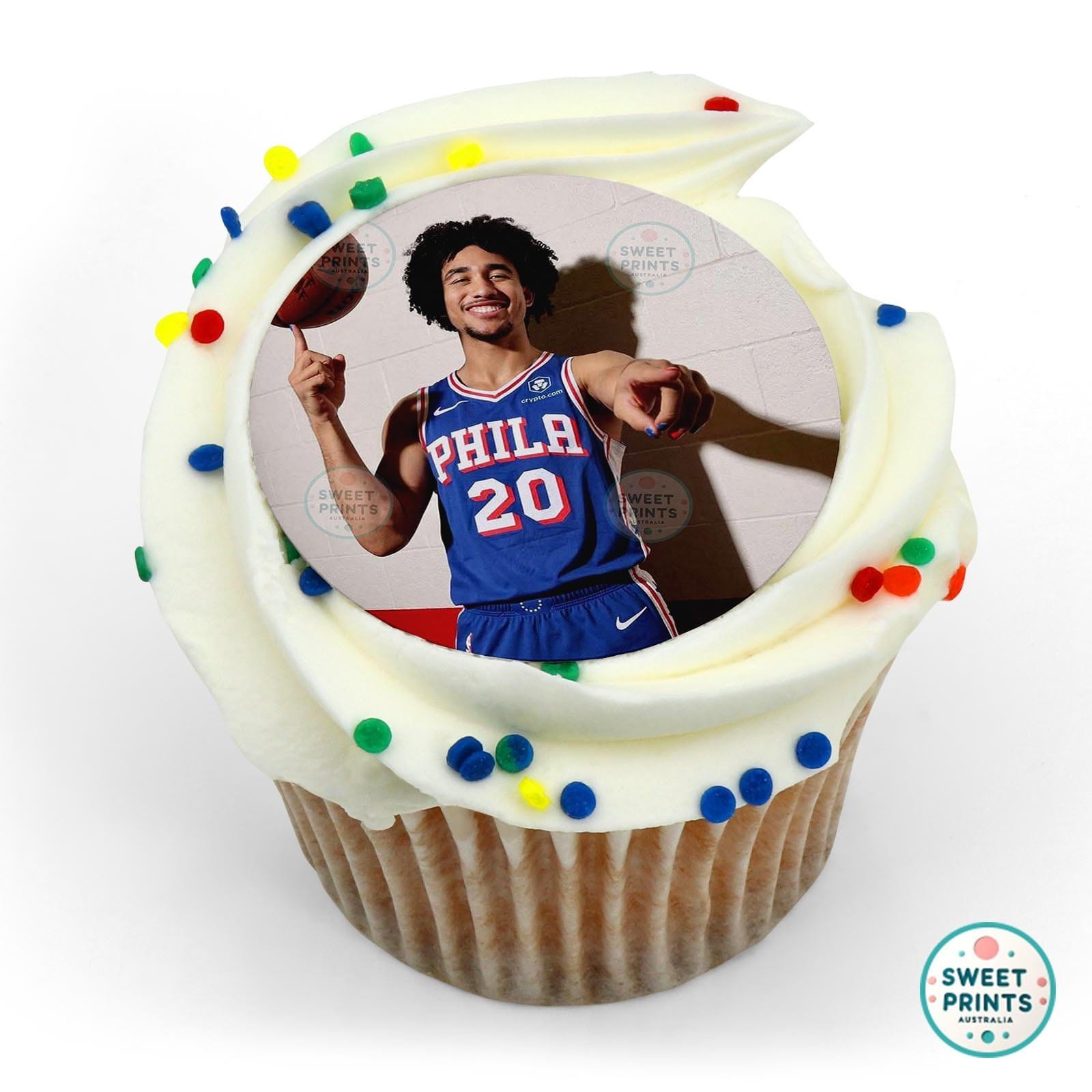 Basketball Mar2025 8 edible cake topper