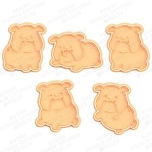 British Bulldog Cookie Cutter Set Of 5