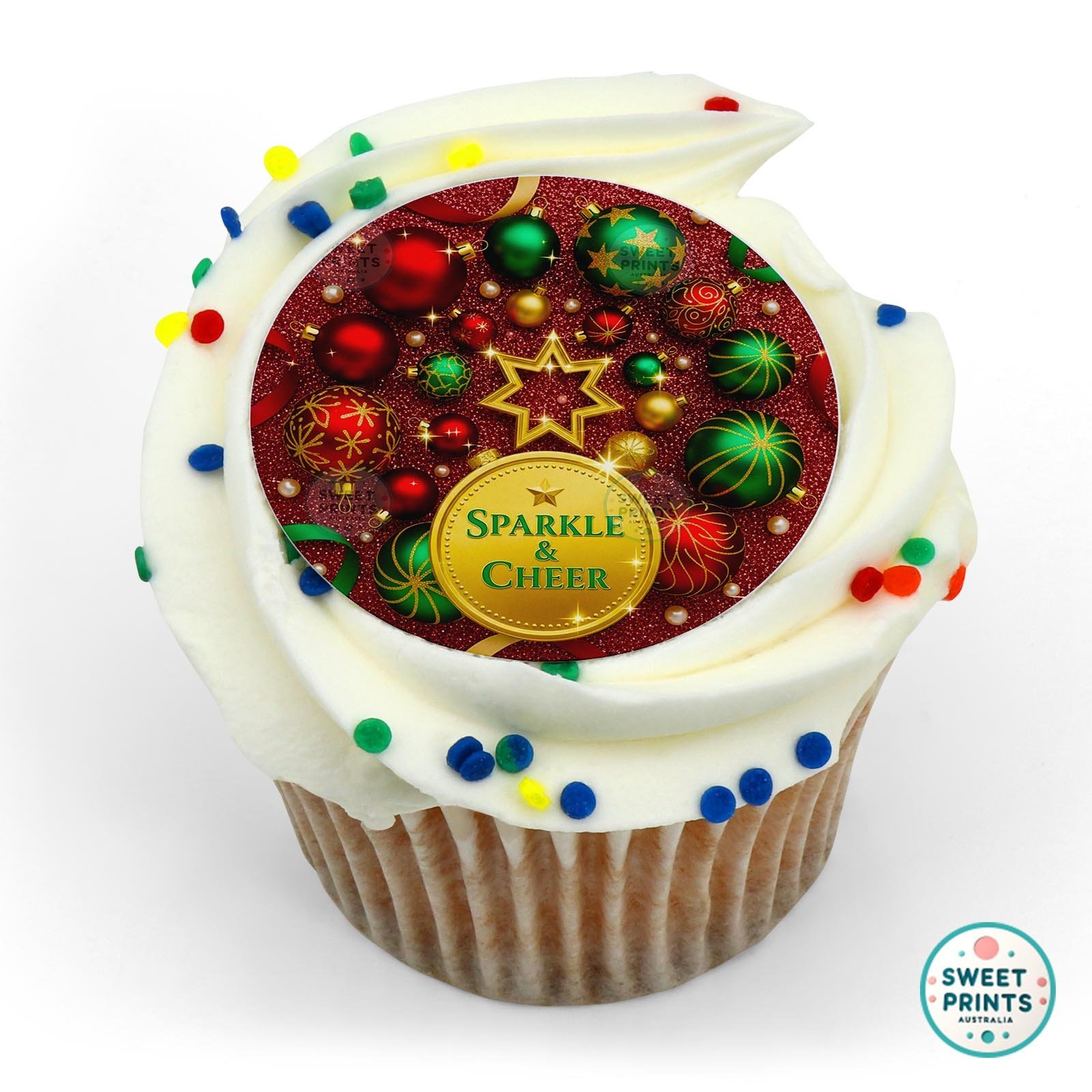 Christmas 2025 125 edible cake topper