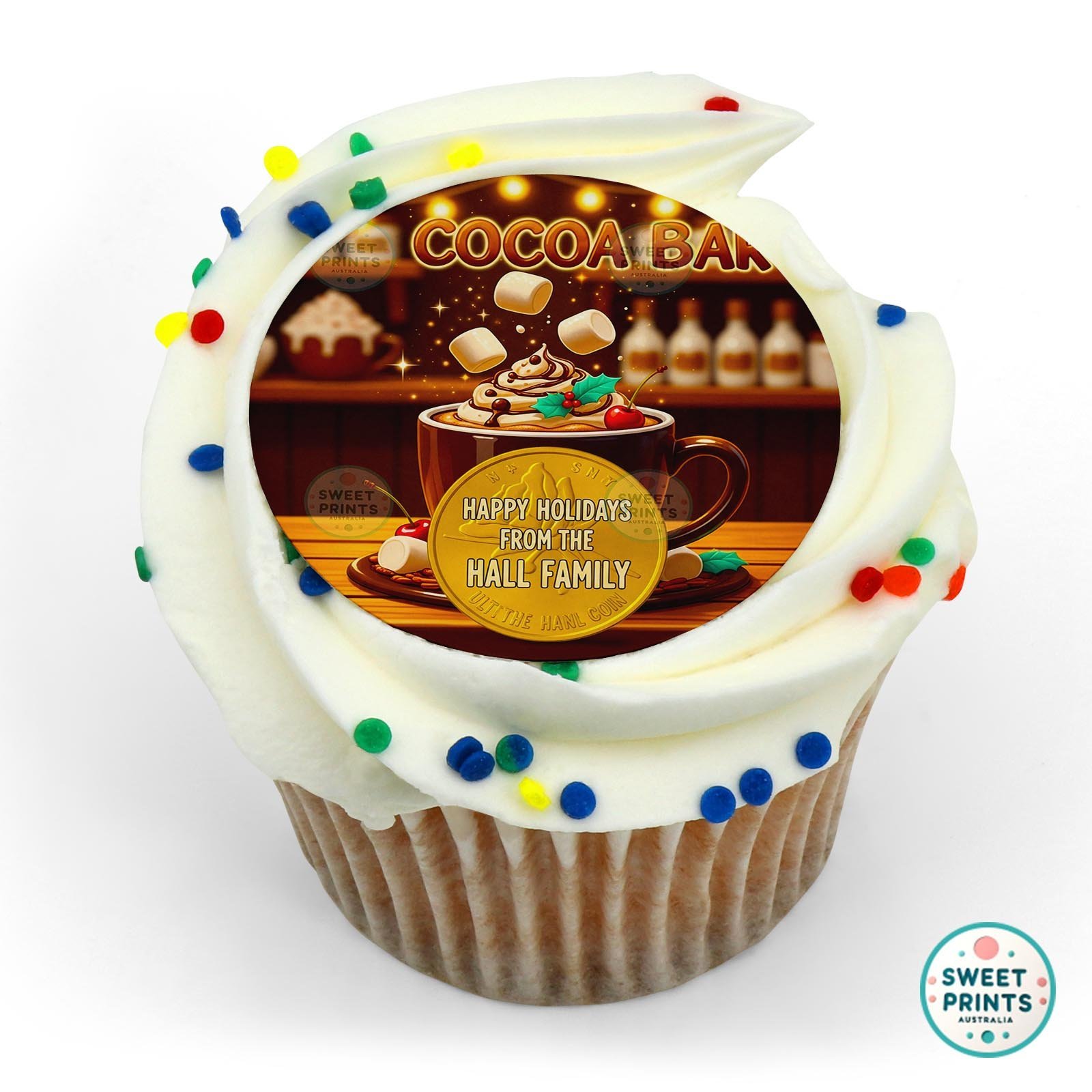 Christmas 2025 128 edible cake topper