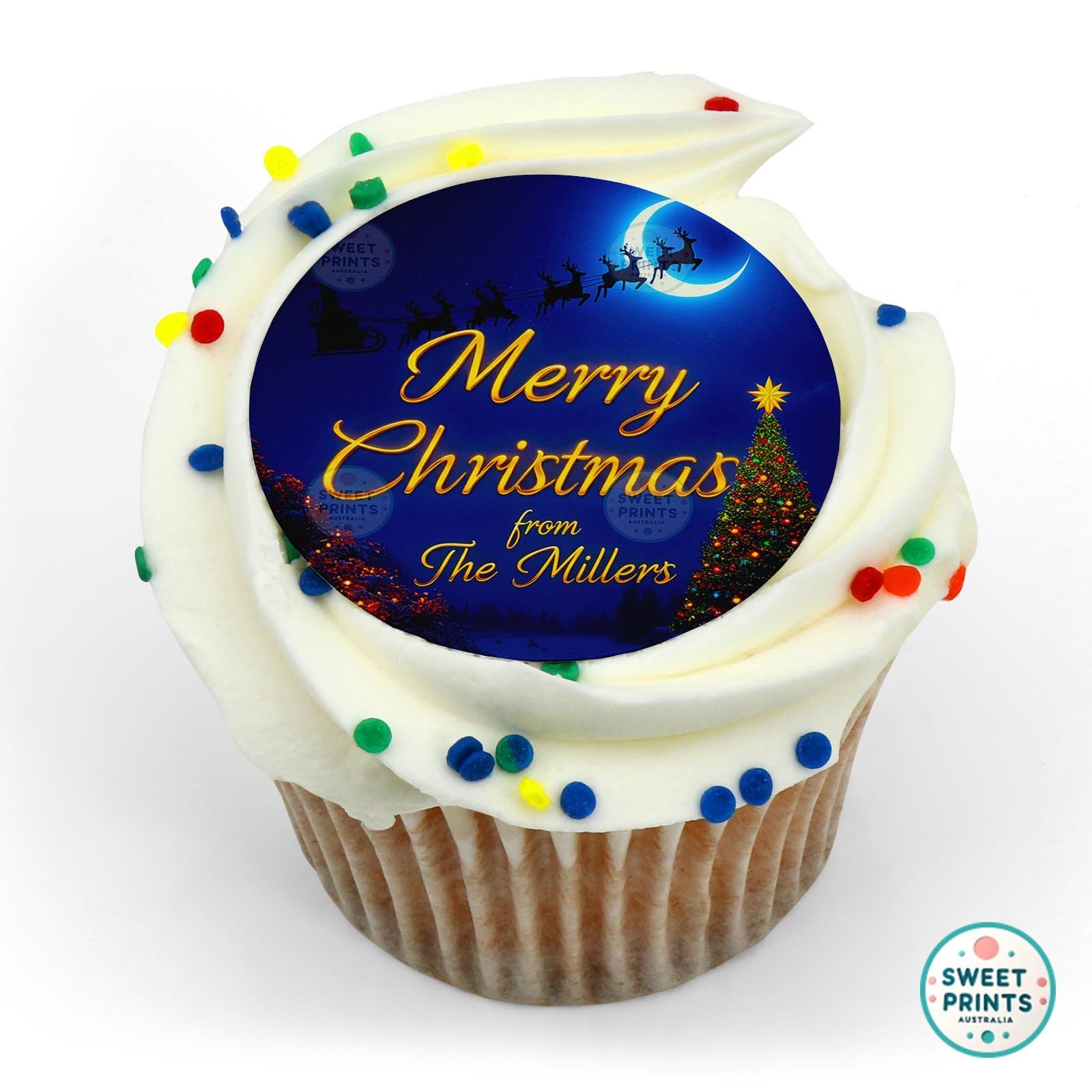 Christmas 2025 16 edible cake topper
