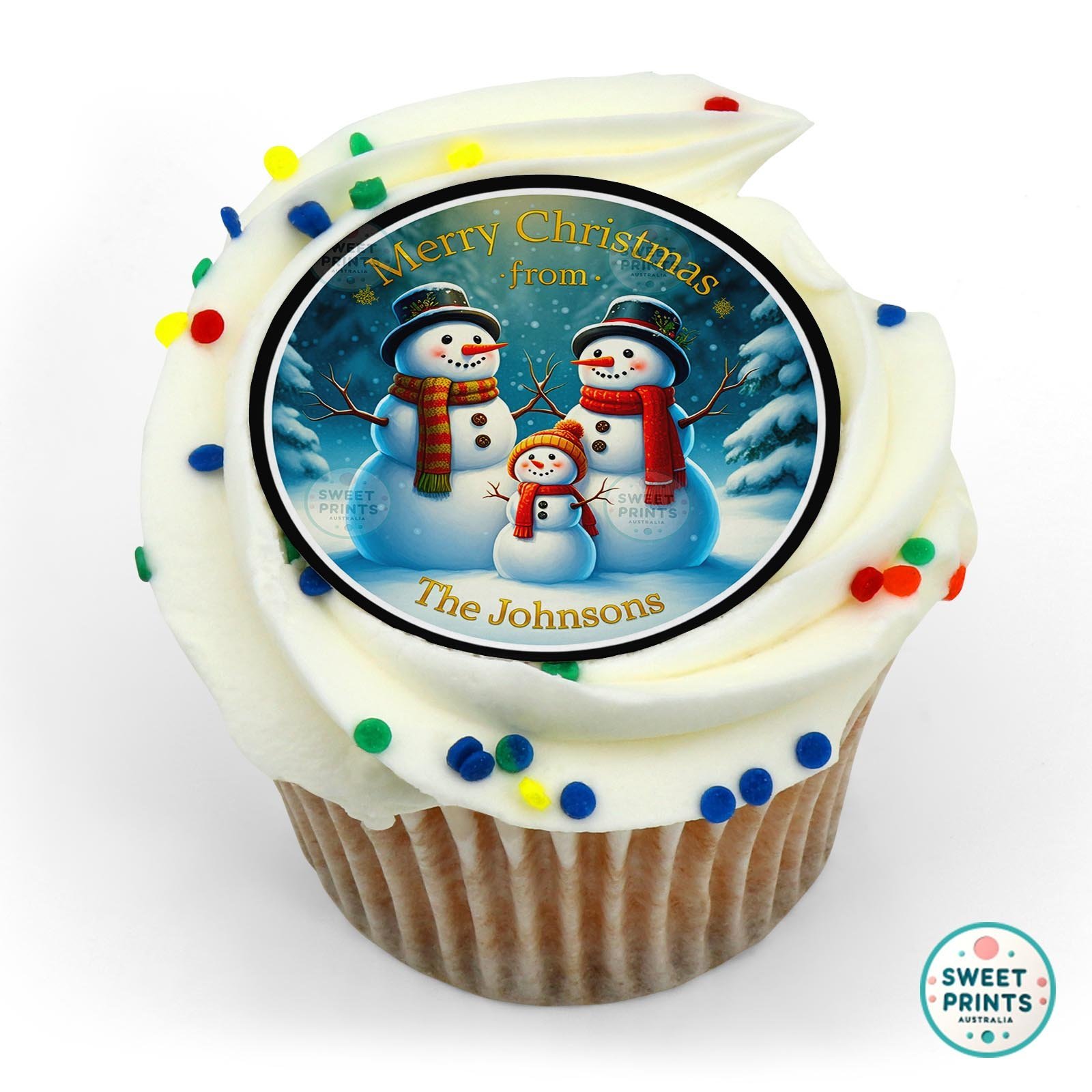 Christmas 2025 22 edible cake topper