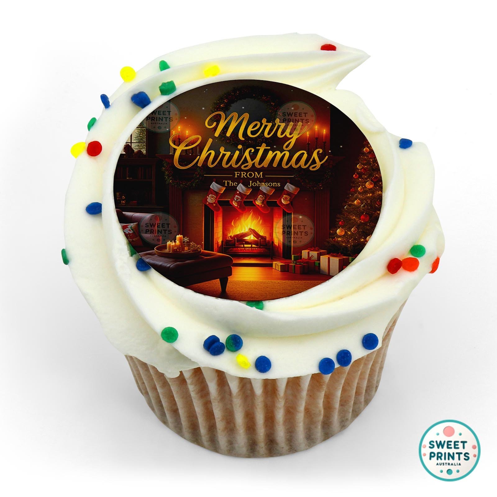 Christmas 2025 3 edible cake topper