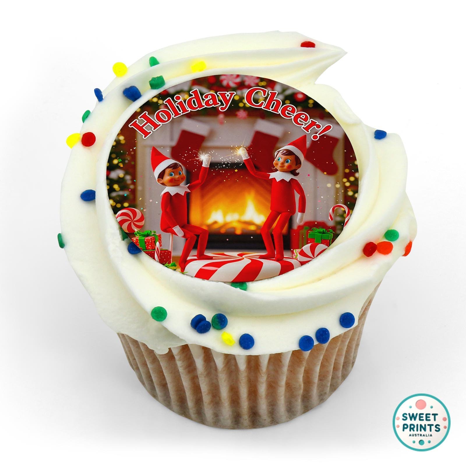 Christmas Elf Y25 13 edible cake topper