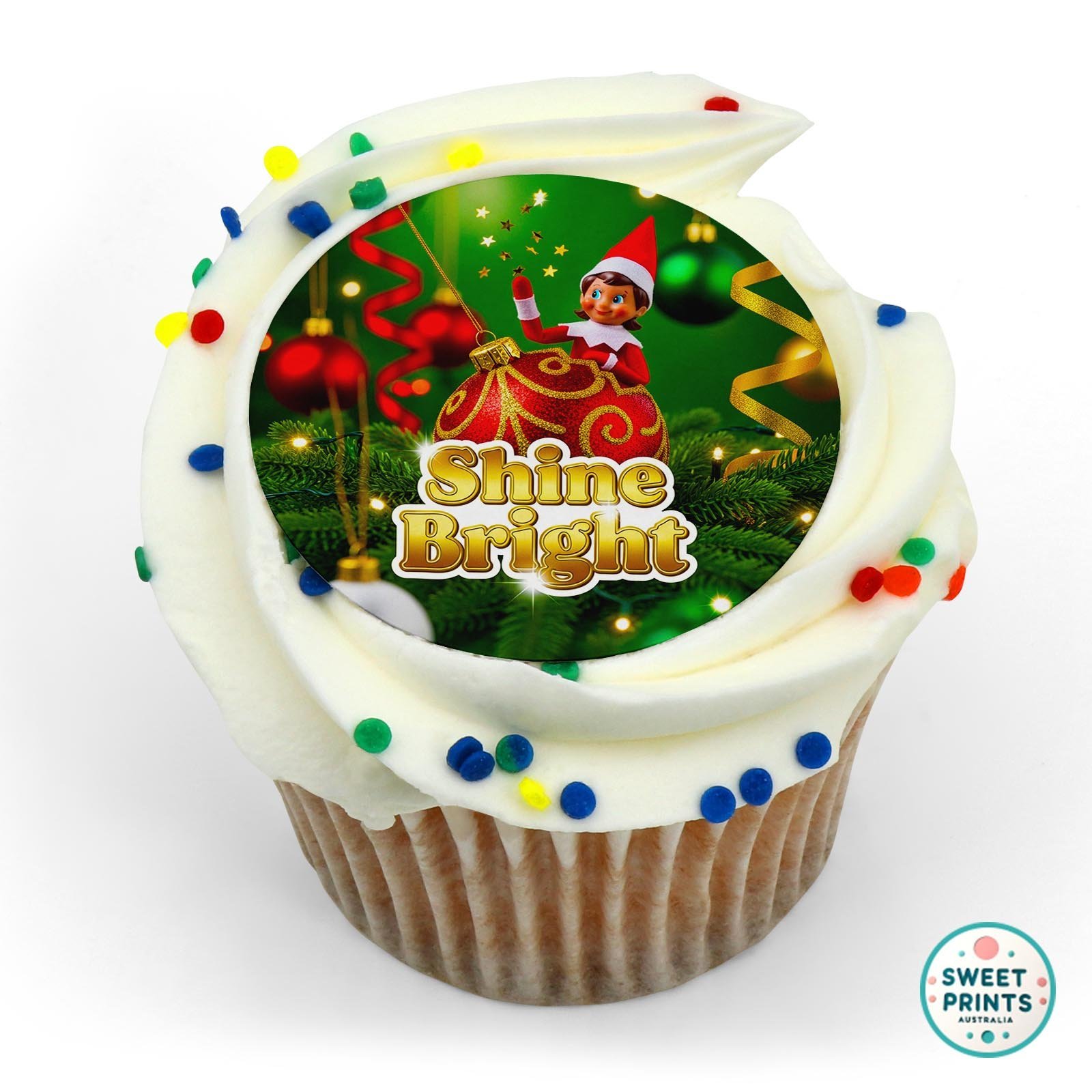 Christmas Elf Y25 19 edible cake topper