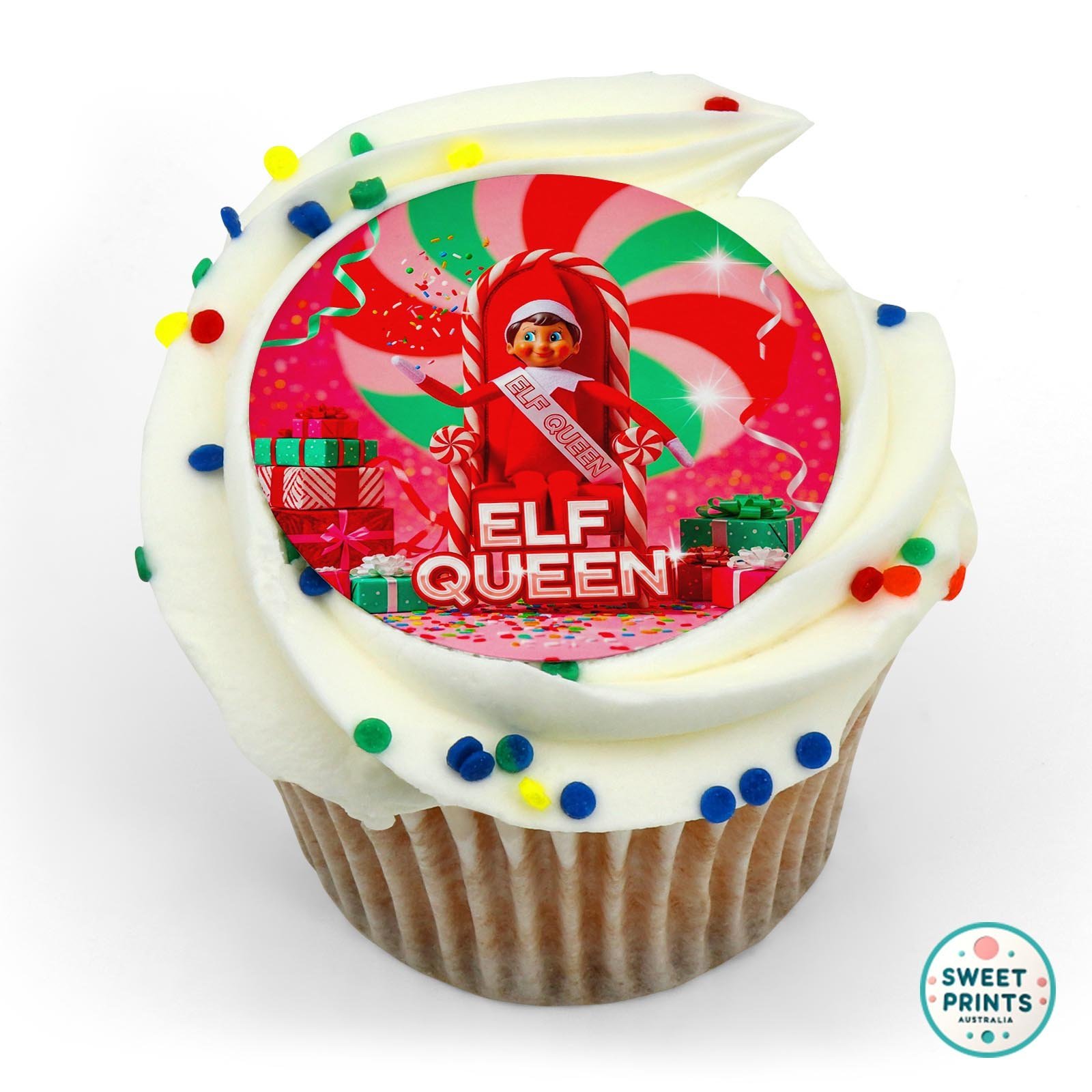 Christmas Elf Y25 2 edible cake topper