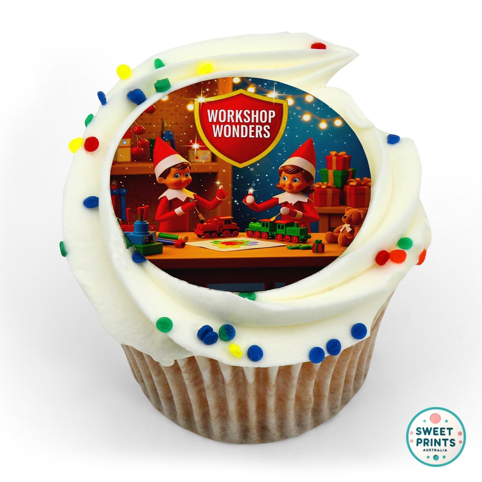 Christmas Elf Y25 8 edible cake topper