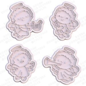 Christmas Angels Cookie Cutter Set Of 4
