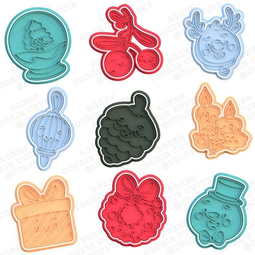 Christmas Elements Cookie Cutter Set Of 9 2 cookie cutter