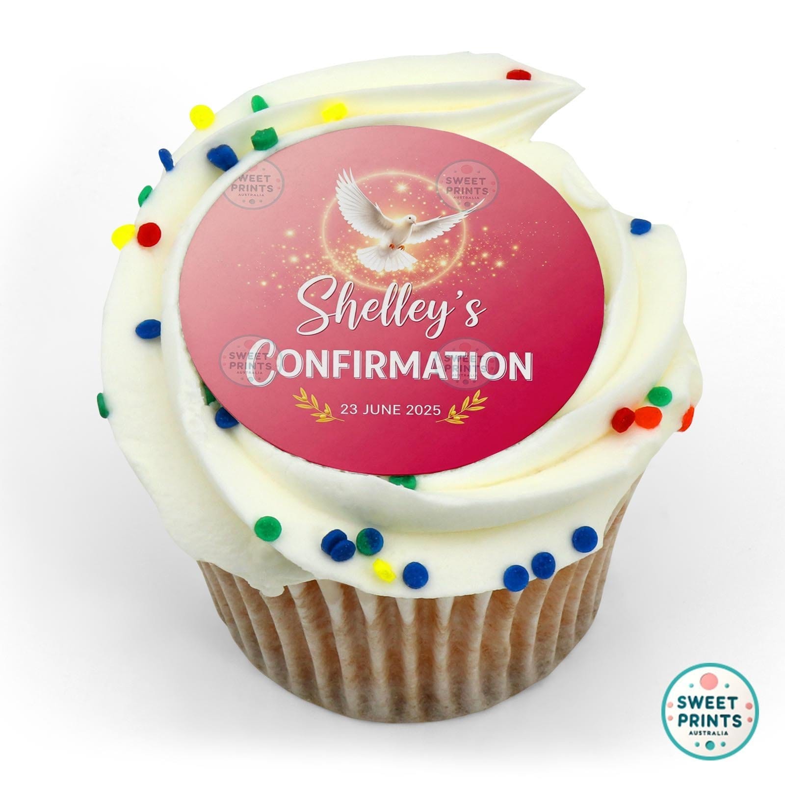 Confirmation Custom 0619 2 edible cake topper