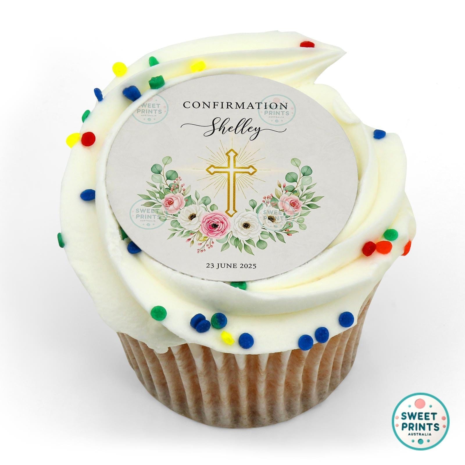 Confirmation Custom 0619 3 edible cake topper