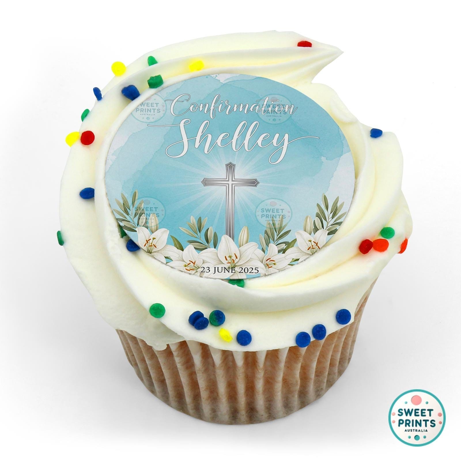 Confirmation Custom 0619 4 edible cake topper