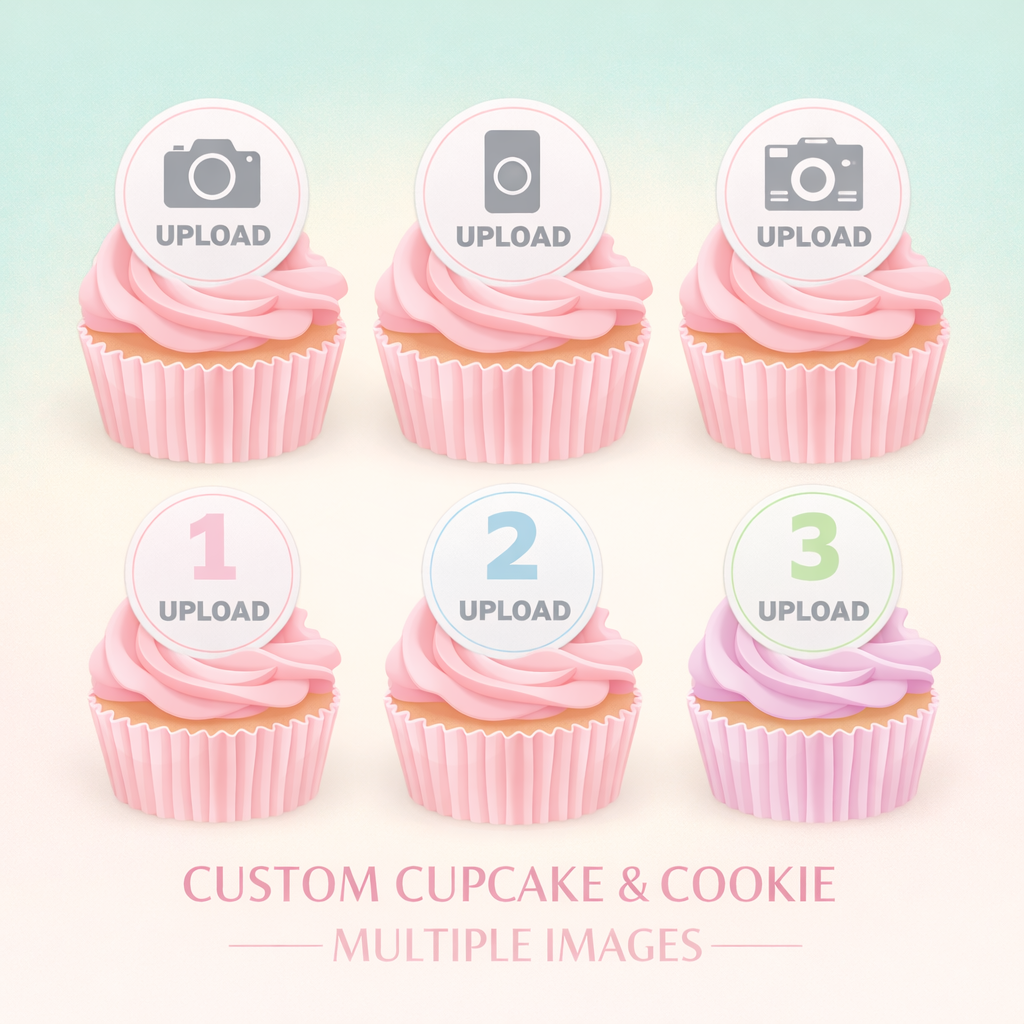 Custom Cupcake cookie multiple images