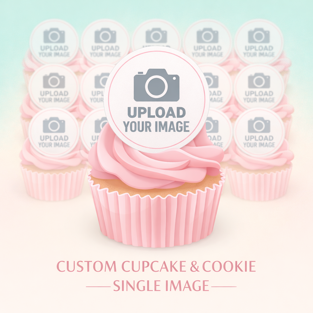 Custom Cupcake cookie single image