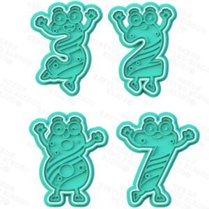 Cute Funny Numbers Cookie Cutter Set Of 10 1