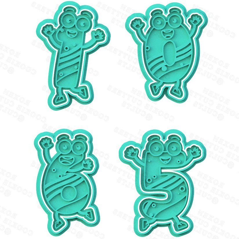 Cute Funny Numbers Cookie Cutter Set Of 10 2 cookie cutter