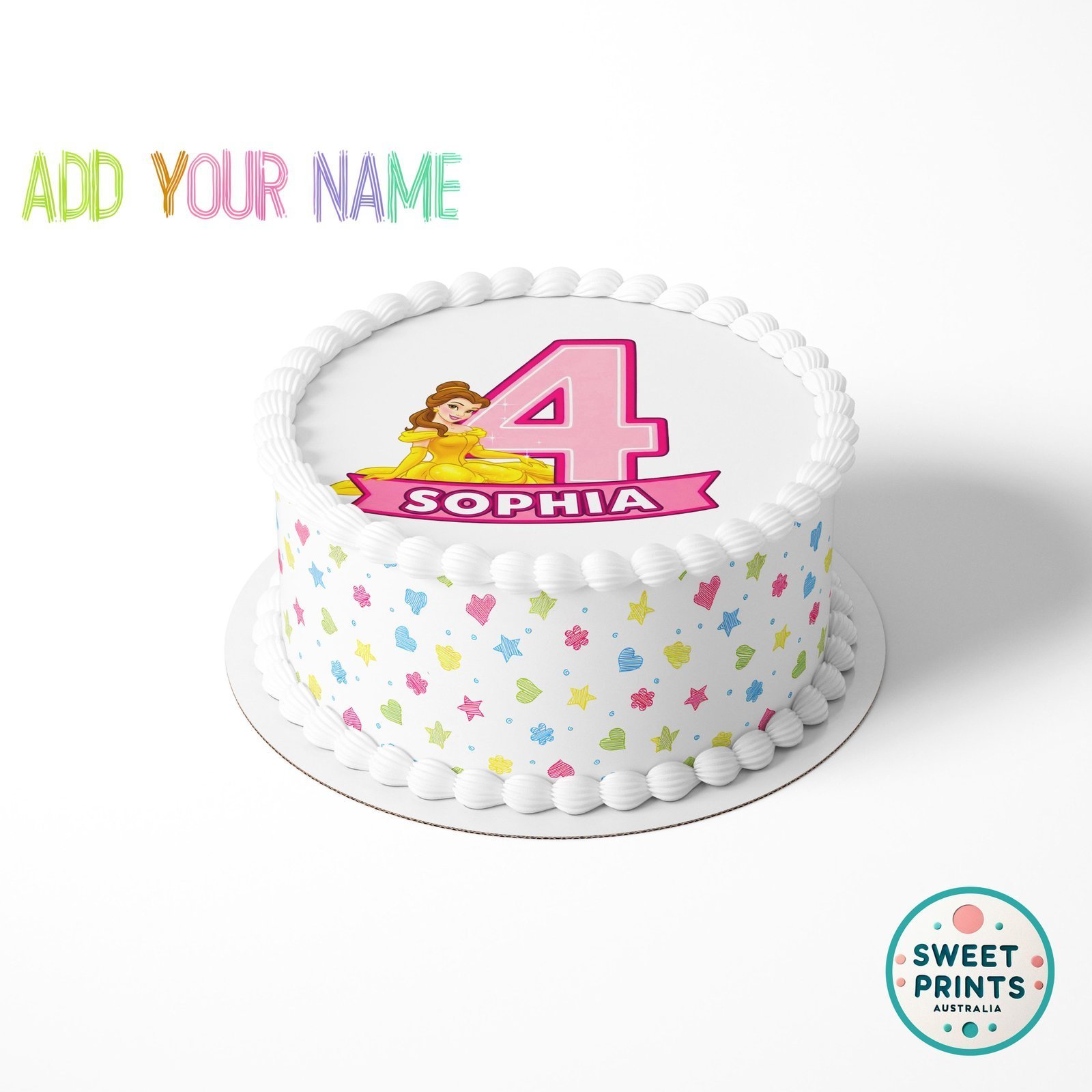 disney princess custom 4 birthday o - Image 3