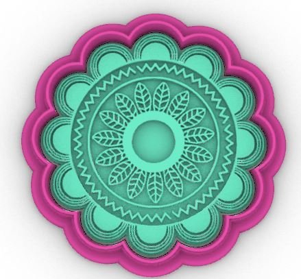 Diwali Mandala Peace Buddha 1 cookie cutter