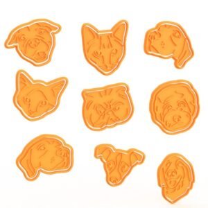 Dogs And Cats Cookie Cutter Set Of 9