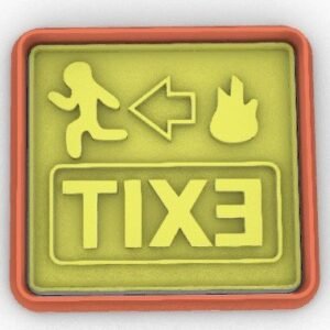 EXIT Sign Fire Firefighters