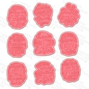 Easter Lettering Cookie Cutter Set Of 9
