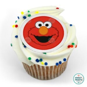 elmo's bright smiling face o