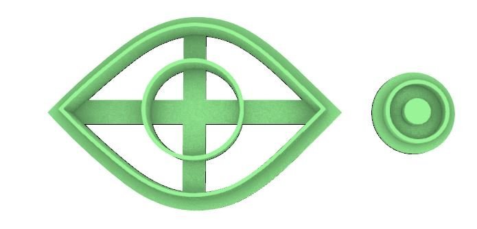 Evil Eye 1 cookie cutter