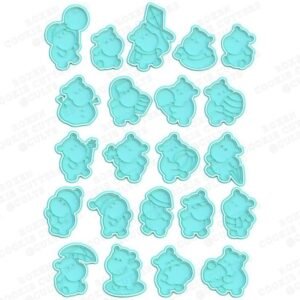 Four Seasons Hippos Cookie Cutter Set Of 22