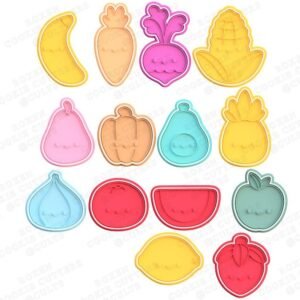Fruits Vegetables Cookie Cutter Set Of 14