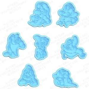 Gnomes Snow White And The Seven Dwarfs Cookie Cutter Set Of 7