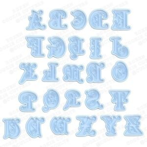 Gothic Alphabet Cookie Cutter Set Of 52