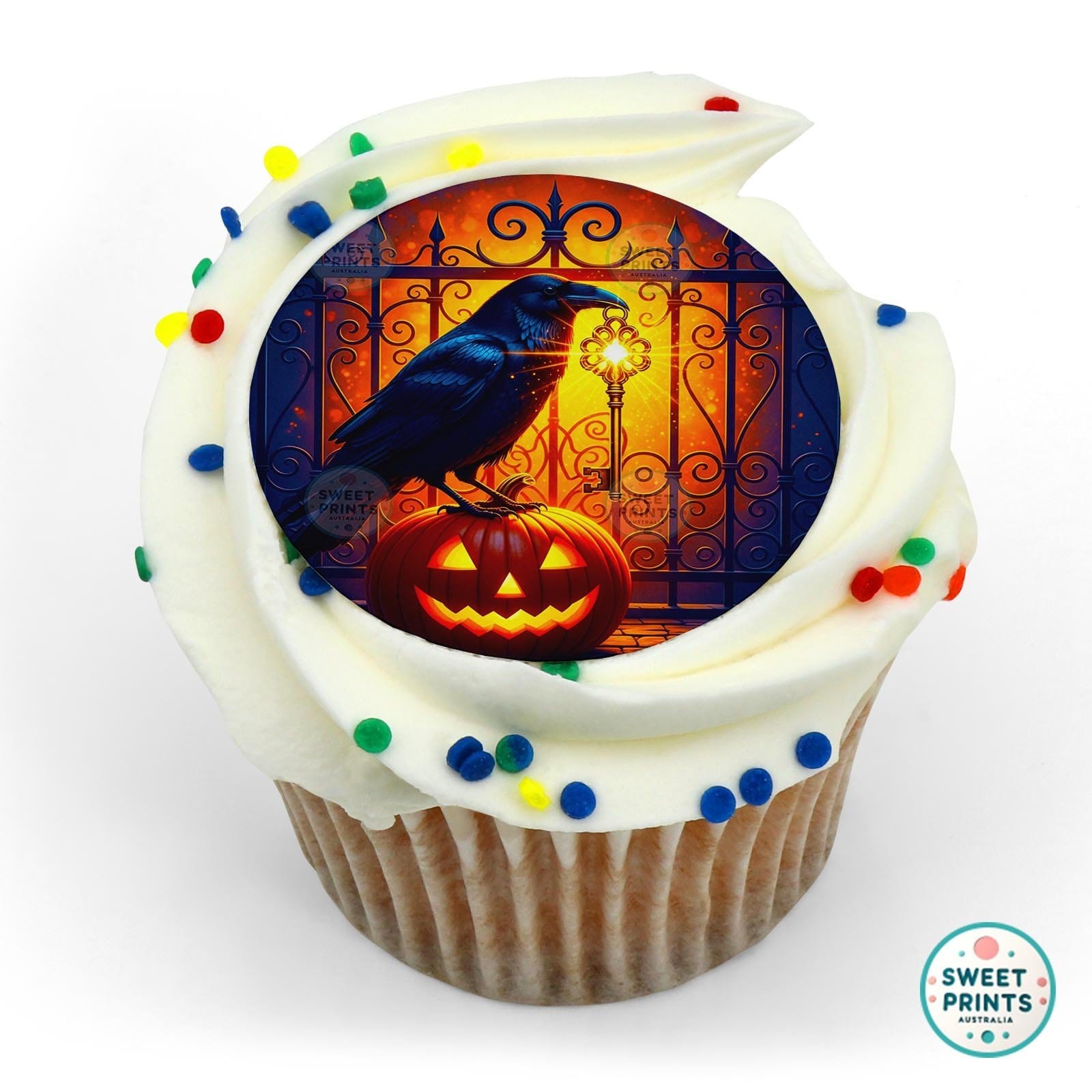 Halloween 40 edible cake topper