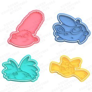 Hey Arnold Nickelodeon Cookie Cutter Set Of 4
