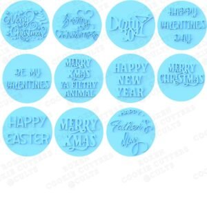Holidays Lettering Cookie Cutter Set Of 27 2