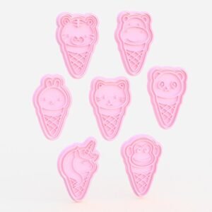 Ice Cream Animals Cute Cookie Cutter Set Of 7