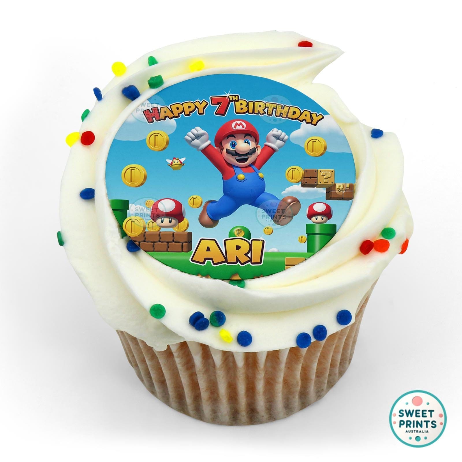 Mario Custom 21apr edible cake topper