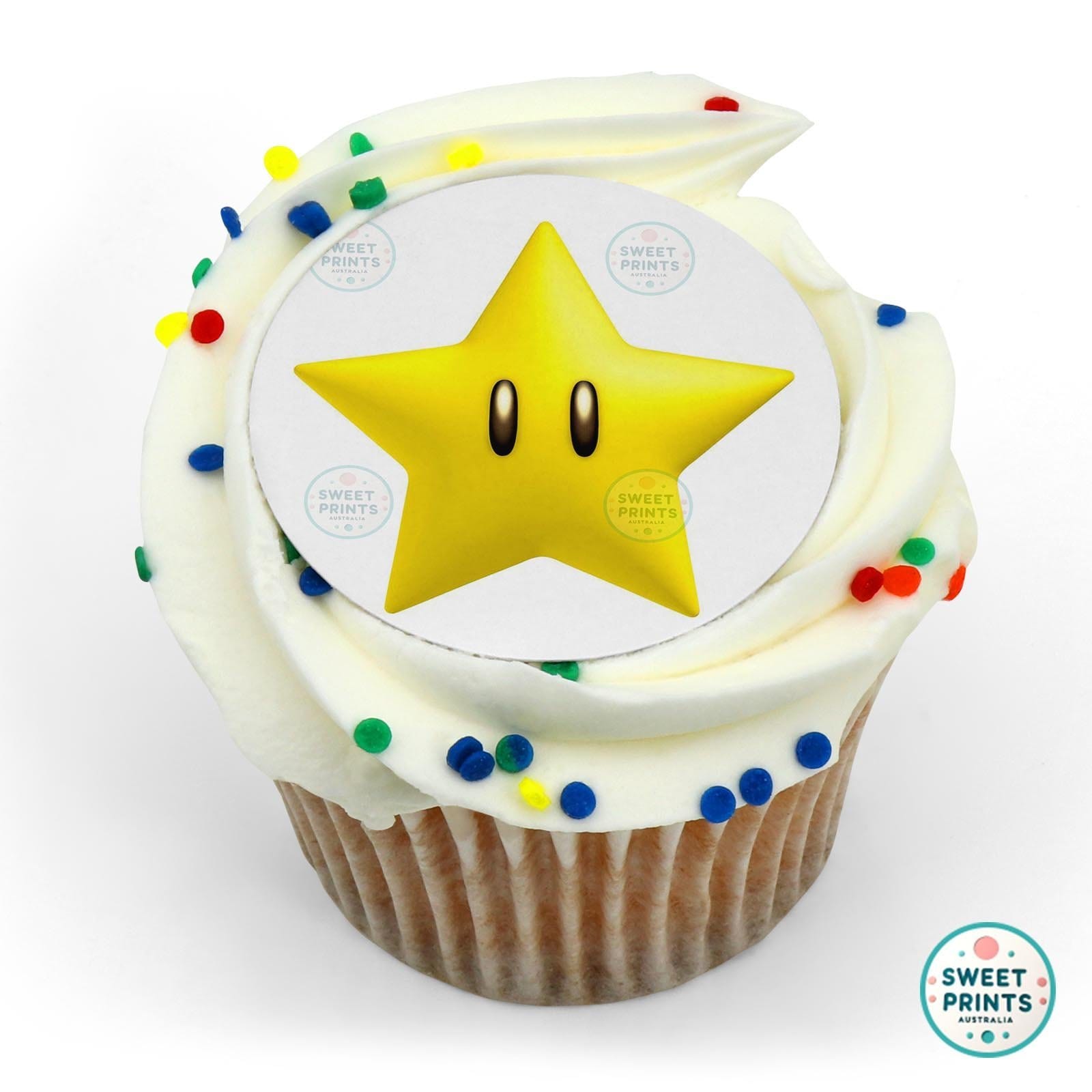 Mario5 edible cake topper