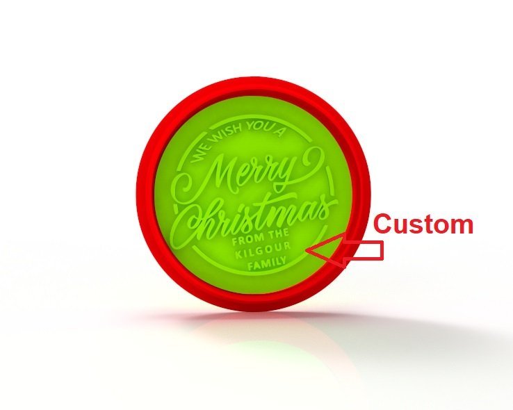 Merry Christmas Custom cookie cutter