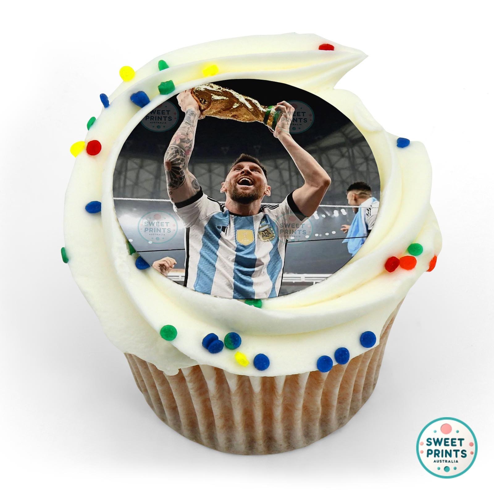 Messi Soccer Player 1 edible cake topper
