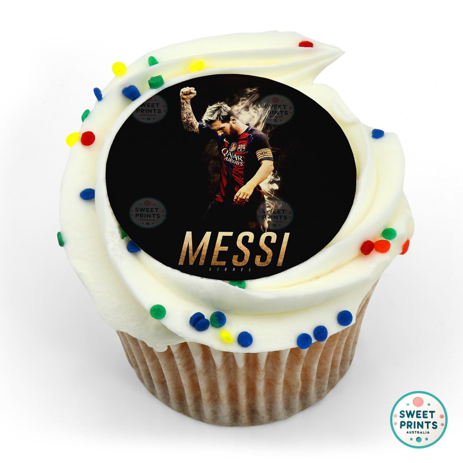 Messi Soccer Player 27 edible cake topper