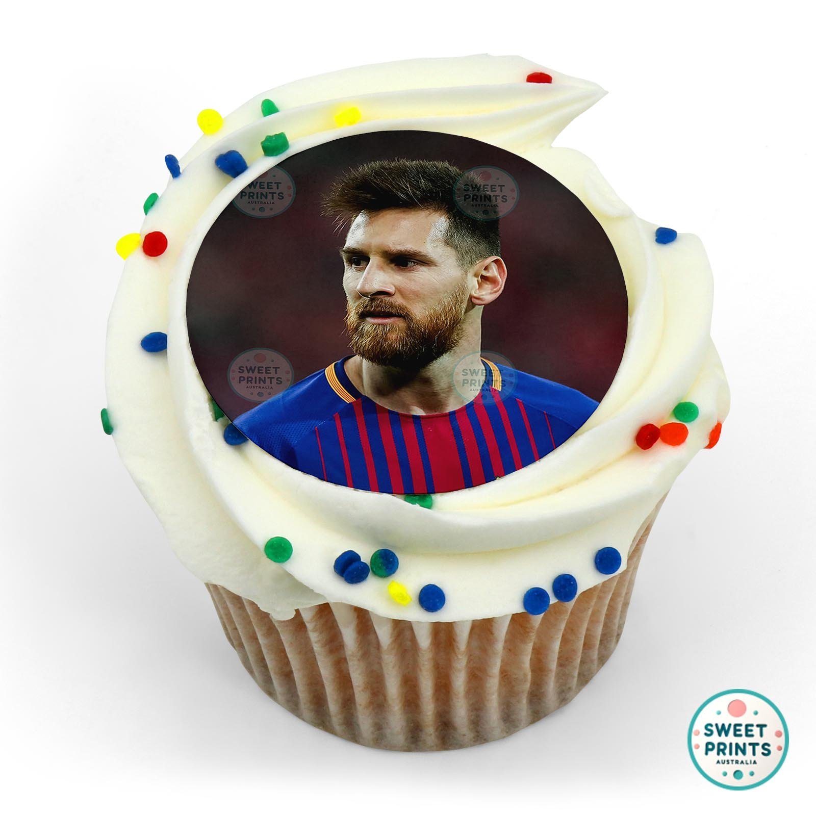 Messi Soccer Player 7 edible cake topper