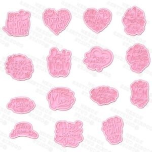 Mothers Day Lettering Cookie Cutter Set Of 15