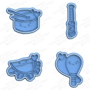 Musical Instruments Cookie Cutter Set Of 4