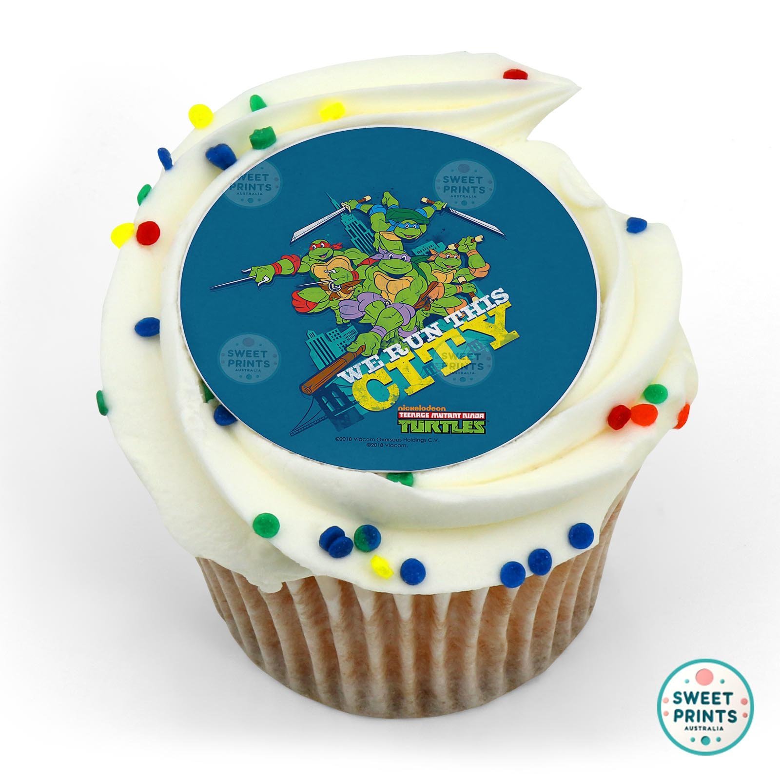 Ninja Turtles6 edible cake topper
