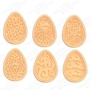 Ornament Easter Eggs Cookie Cutter Set Of 6
