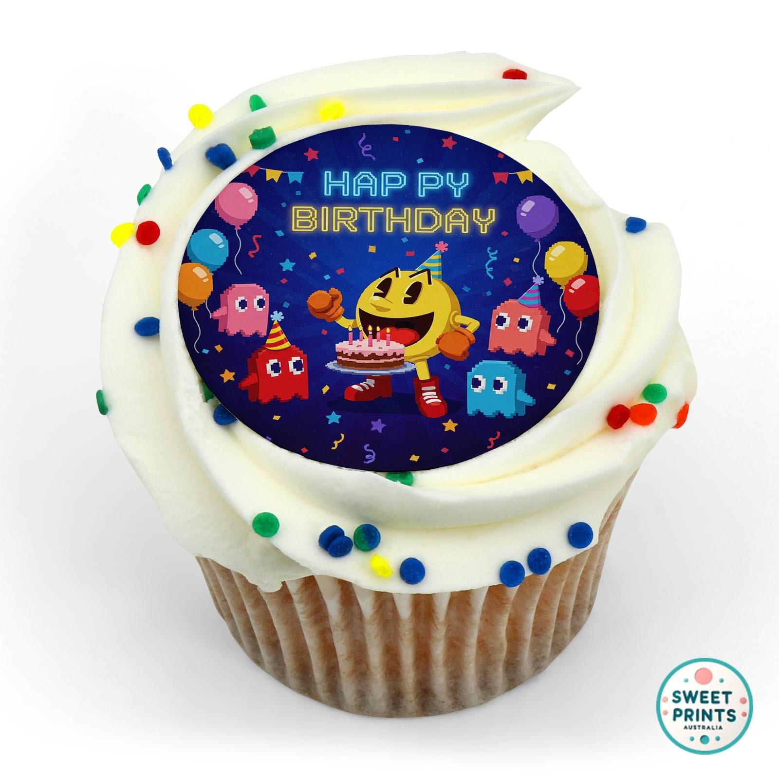 Packman 2 edible cake topper